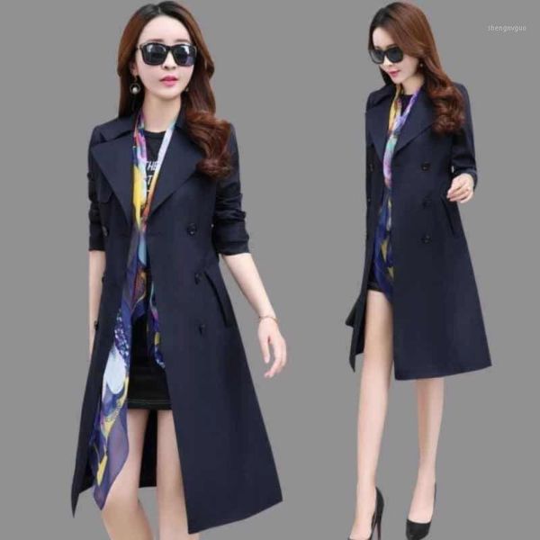 women's wool & blends windbreaker mid-length 2021 slim slimming knee-length long spring and autumn jacket, Black
women's wool & blends windbreaker mid-length 2021 slim slimming knee-length long spring and autumn jacket, Black