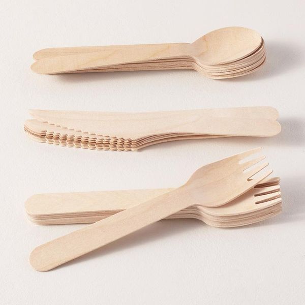 100pcs wooden cutlery knives forks spoons eco-friendly disposable tableware party birthday wedding natural wood dinnerware
100pcs wooden cutlery knives forks spoons eco-friendly disposable tableware party birthday wedding natural wood dinnerware
