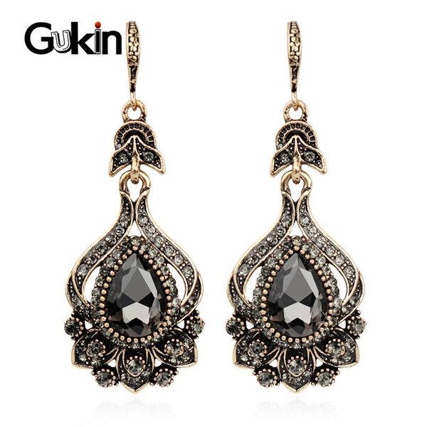gukin 2021 earrings luxury gray crystal antique gold color accessories marriage party women's vintage jewelry dangle & chandelier, Silver
gukin 2021 earrings luxury gray crystal antique gold color accessories marriage party women's vintage jewelry dangle & chandelier, Silver