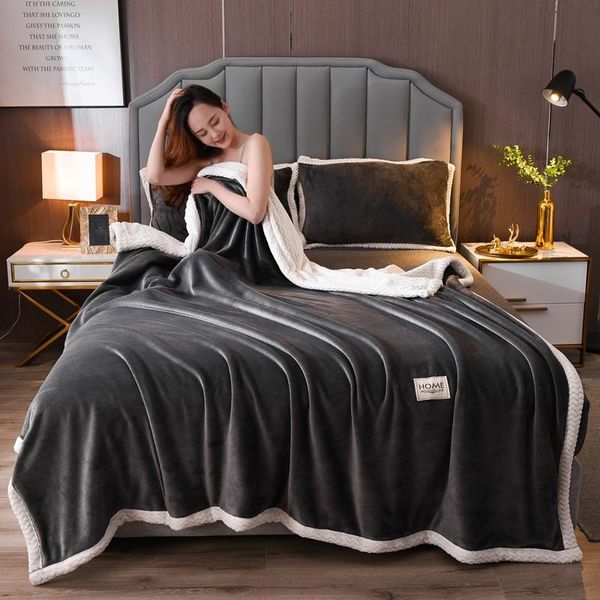 blankets lamb velvet double-layered thick winter warm plush throw blanket ab sided duvet quilte cover queen king bedspreads
blankets lamb velvet double-layered thick winter warm plush throw blanket ab sided duvet quilte cover queen king bedspreads