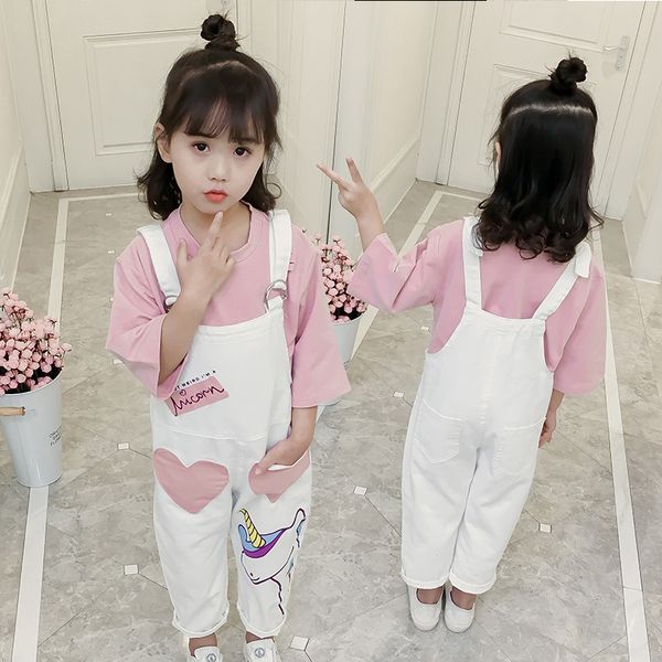 cute summer baby girls clothes 2 pcs suits cartoon short sleeve t-shirt pants girls jumpsuit pants bib overalls pink 2-12 t, White
cute summer baby girls clothes 2 pcs suits cartoon short sleeve t-shirt pants girls jumpsuit pants bib overalls pink 2-12 t, White