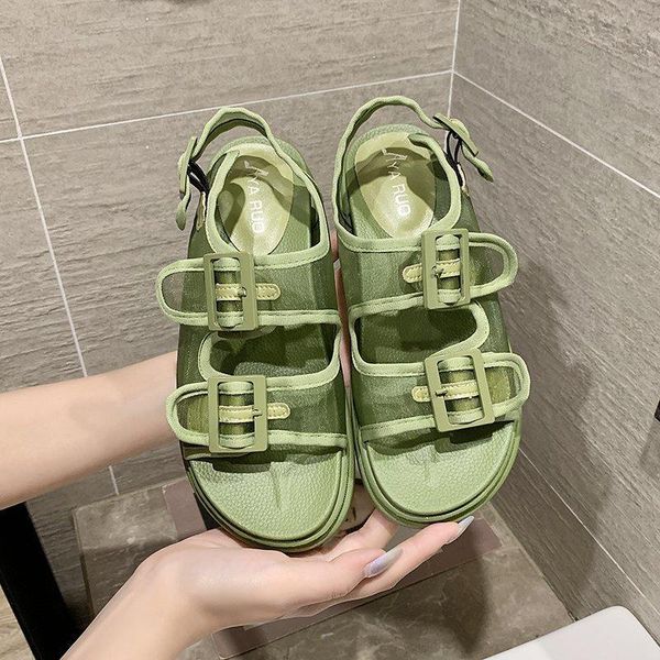 summer women platform sandals chunky shoes mesh designers brand fashion woman flat sandal beach buckle strap casual green, Black
summer women platform sandals chunky shoes mesh designers brand fashion woman flat sandal beach buckle strap casual green, Black
