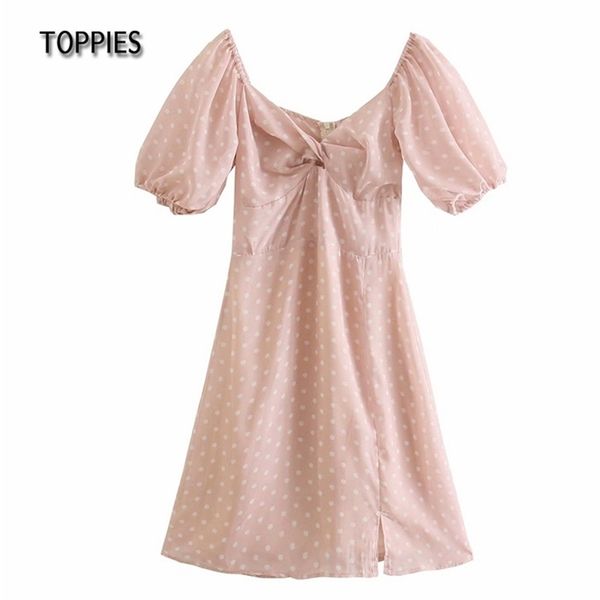 pink polka dot party dress woman v-neck summer mini puff sleeve chic vestido mujer 210421, Black;gray
pink polka dot party dress woman v-neck summer mini puff sleeve chic vestido mujer 210421, Black;gray