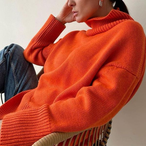 women's sweaters 2021 women vintage loose thick pullovers autumn winter warm long knitted sweater casual turtleneck fashion ladies g317, White;black
women's sweaters 2021 women vintage loose thick pullovers autumn winter warm long knitted sweater casual turtleneck fashion ladies g317, White;black