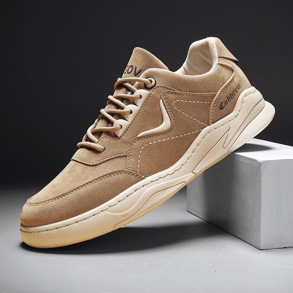 Spring New Men Leather Casual Shoes Youth Fashion Light Air Cushion Leisure Sport Shoes High Tops Sneakers Trainers, Khaki
Spring New Men Leather Casual Shoes Youth Fashion Light Air Cushion Leisure Sport Shoes High Tops Sneakers Trainers, Khaki