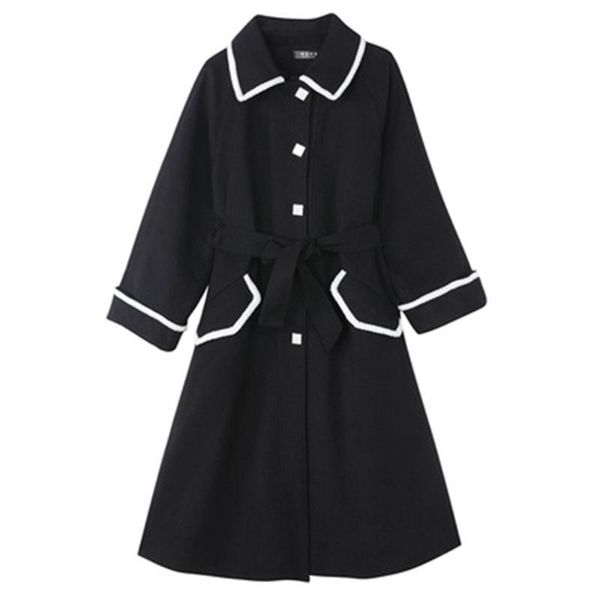 women's wool & blends 2021 winter womens jackets elegant ol plus size female woolen coats trendy loose lady long sleeve overcoats, Black
women's wool & blends 2021 winter womens jackets elegant ol plus size female woolen coats trendy loose lady long sleeve overcoats, Black