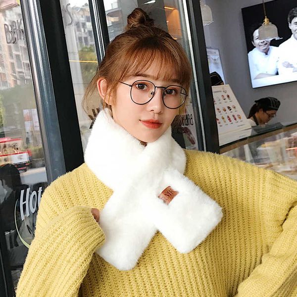 autumn and winter rabbit fur scarf women's warmth thickening cross collar sweet and cute neck guard pelt collar false lead h0923, Silver
autumn and winter rabbit fur scarf women's warmth thickening cross collar sweet and cute neck guard pelt collar false lead h0923, Silver
