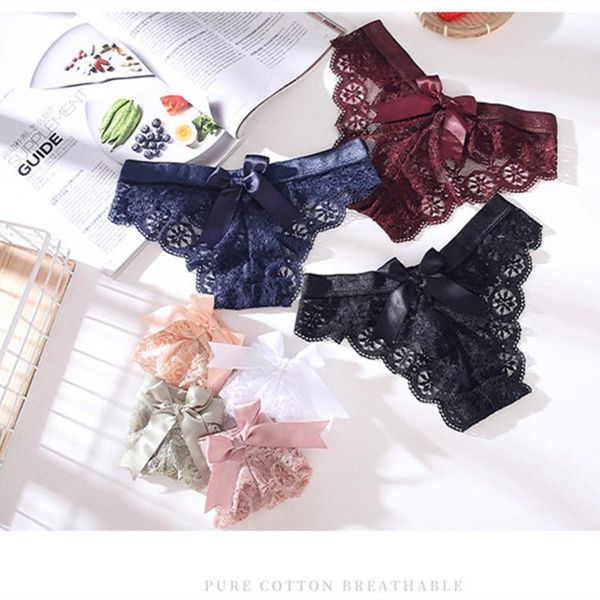 women's panties ladies briefs soft stretch lace thongs see-through low-rise bow knots girls solid, Black;pink
women's panties ladies briefs soft stretch lace thongs see-through low-rise bow knots girls solid, Black;pink