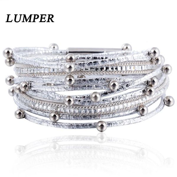 charm bracelets lumper design fashion bead multiple layers bracelet for womenmen leather & bangle femme party jewelry gift08, Golden;silver
charm bracelets lumper design fashion bead multiple layers bracelet for womenmen leather & bangle femme party jewelry gift08, Golden;silver
