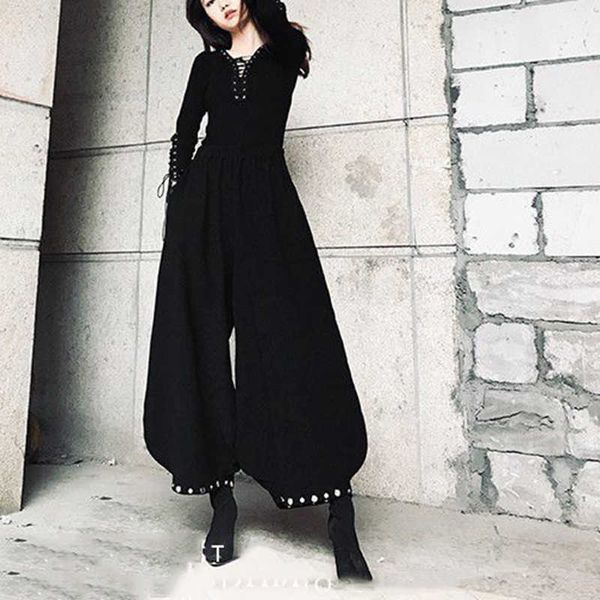 spring streetwear black cargo pants european wide-leg harlan loose fashionable casual female trousers 210531, Black;white
spring streetwear black cargo pants european wide-leg harlan loose fashionable casual female trousers 210531, Black;white