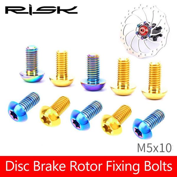 bike brakes risk 3 colors bicycle disc brake potor bolts titanium alloy mtb mountain m5*10mm torx rotor screws cycling parts 12pcs
bike brakes risk 3 colors bicycle disc brake potor bolts titanium alloy mtb mountain m5*10mm torx rotor screws cycling parts 12pcs
