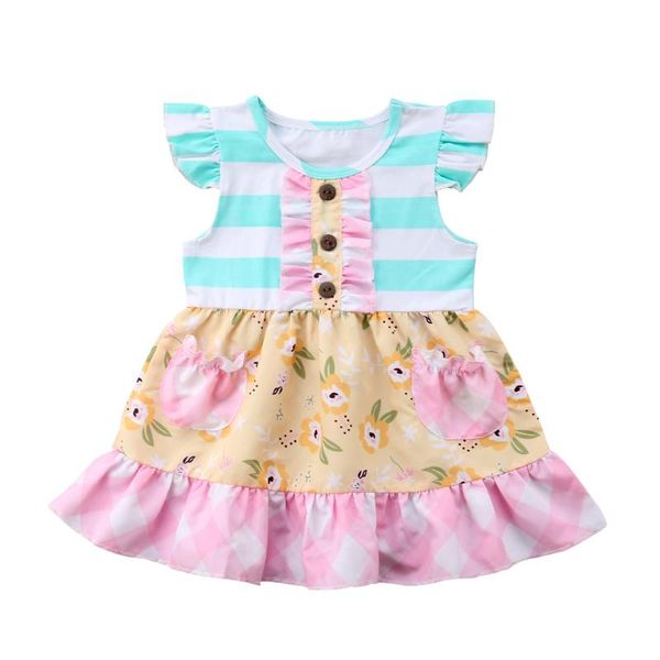 girl's dresses born dress kid baby girls striped flower patchwork wedding party pageant toddler girl beach ruffles sundress clothes, Red;yellow
girl's dresses born dress kid baby girls striped flower patchwork wedding party pageant toddler girl beach ruffles sundress clothes, Red;yellow