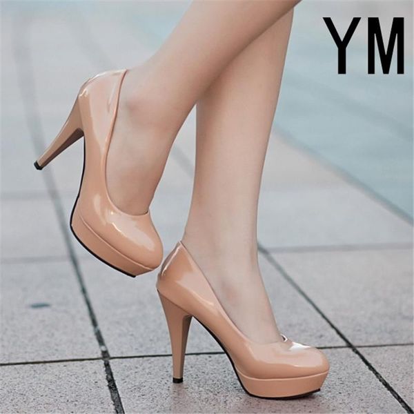 dress shoes 2021 classic women pumps fashion patent leather high heels nude paltform wedding plus size 34-42, Black
dress shoes 2021 classic women pumps fashion patent leather high heels nude paltform wedding plus size 34-42, Black