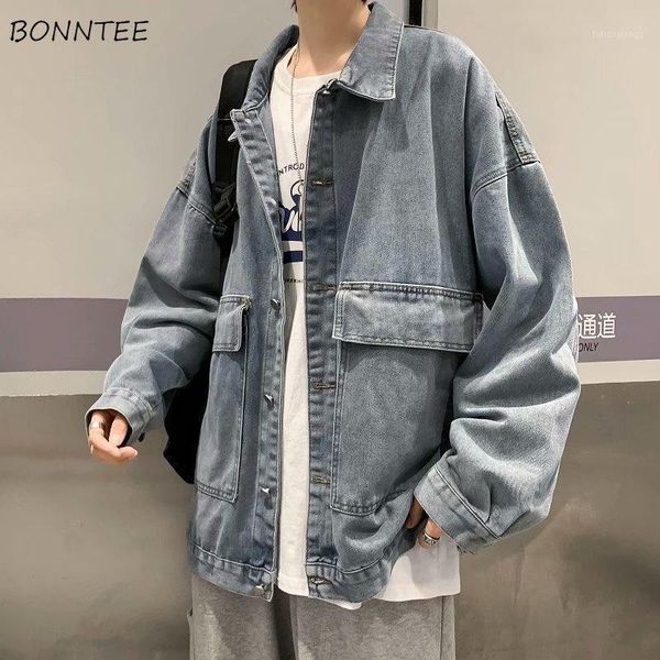 men's jackets men solid pockets denim all-match loose korean style young students ulzzang harajuku fashion casual streetwear chic male, Black;brown
men's jackets men solid pockets denim all-match loose korean style young students ulzzang harajuku fashion casual streetwear chic male, Black;brown