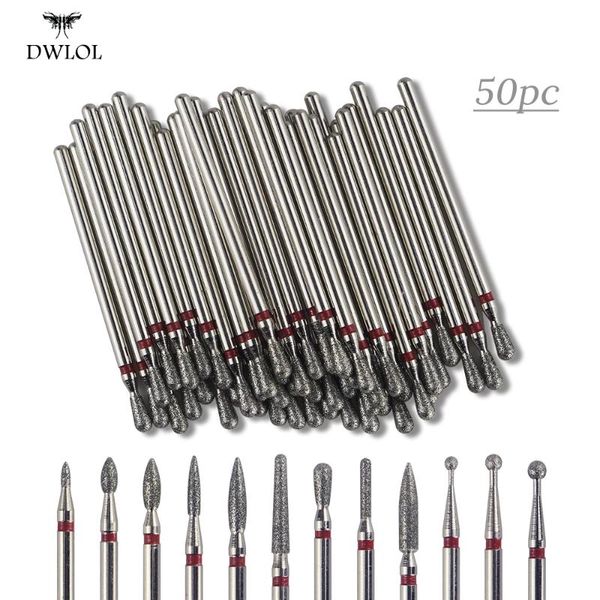 nail art equipment 12 shapes diamond drill milling bits cuticle cutter for manicure files electric burr grinder 50pc, Silver
nail art equipment 12 shapes diamond drill milling bits cuticle cutter for manicure files electric burr grinder 50pc, Silver