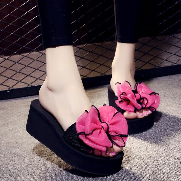 slippers summer ladies high heel eva for women diy bowknot decor thick sole wedge sandals female beach slipper shoes, Black
slippers summer ladies high heel eva for women diy bowknot decor thick sole wedge sandals female beach slipper shoes, Black