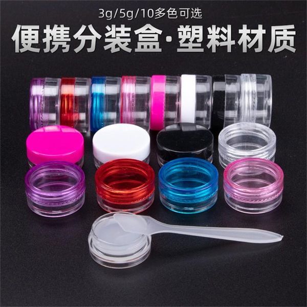 storage bottles & jars 10pcs cosmetic jar 3/5/10/15/20g small empty refillable plastic eyeshadow makeup face cream pot container
storage bottles & jars 10pcs cosmetic jar 3/5/10/15/20g small empty refillable plastic eyeshadow makeup face cream pot container