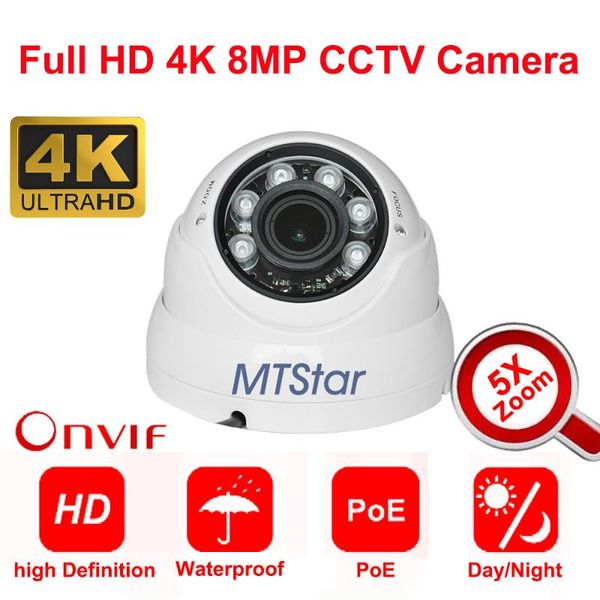 mtstar 4k(8mp) ip dome camera 5x zoom ir night vision support p2p onvif poe ip66 waterproof human detection cameras
mtstar 4k(8mp) ip dome camera 5x zoom ir night vision support p2p onvif poe ip66 waterproof human detection cameras