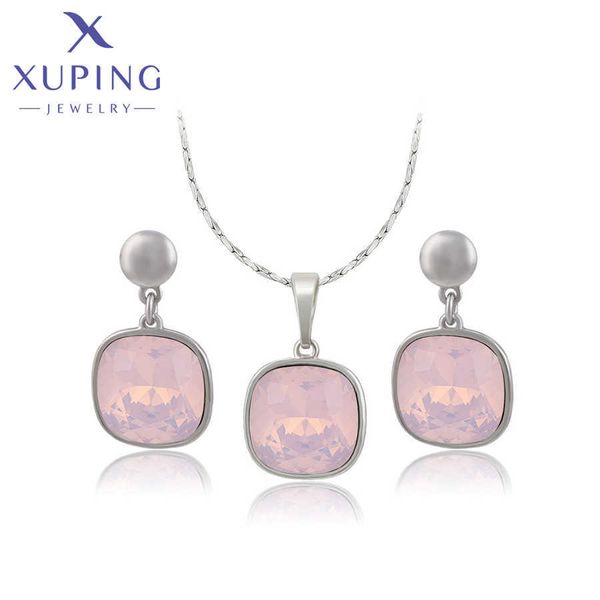xuping jewelry new arrival luxury necklace and earrings crystal jewelry set women party gift 60503 h1022, Silver
xuping jewelry new arrival luxury necklace and earrings crystal jewelry set women party gift 60503 h1022, Silver