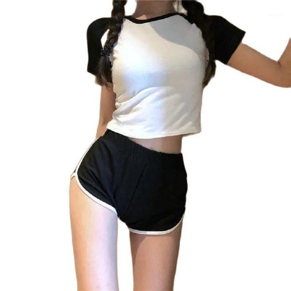 tracksuit women 2021 summer style short-sleeved sports suit short cropped female leisure two piece set tyjtjy women's tracksuits, Gray
tracksuit women 2021 summer style short-sleeved sports suit short cropped female leisure two piece set tyjtjy women's tracksuits, Gray