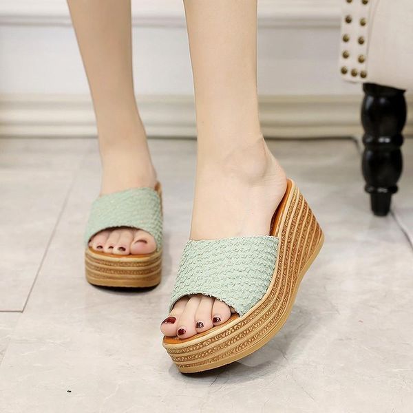 slippers women shoes platform summer fashion 7cm heel slip on casual girls plus size 40, Black
slippers women shoes platform summer fashion 7cm heel slip on casual girls plus size 40, Black