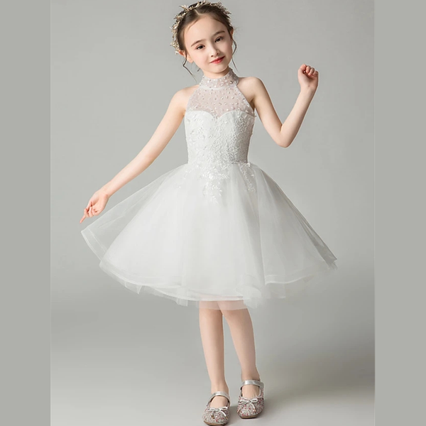 girl's dresses princess knee length flower girl wedding tulle sleeveless halter neck with beading, Red;yellow
girl's dresses princess knee length flower girl wedding tulle sleeveless halter neck with beading, Red;yellow