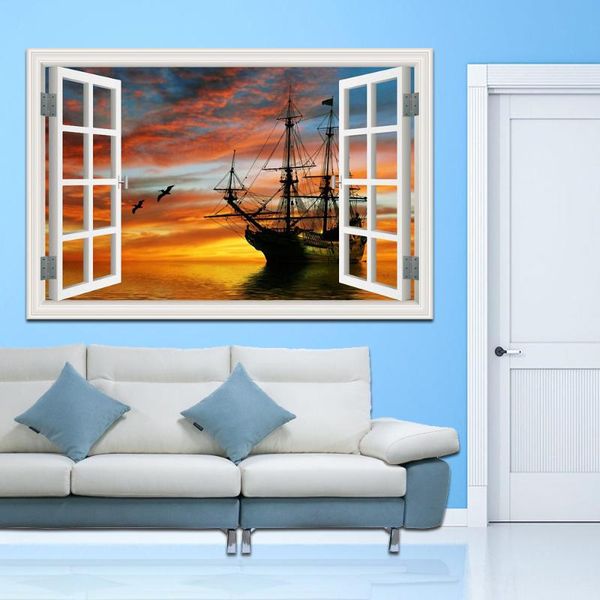 wall stickers sailing boat on the sea 3d window landscape fashion sticker decal seascape wallpaper home decor high quality
wall stickers sailing boat on the sea 3d window landscape fashion sticker decal seascape wallpaper home decor high quality