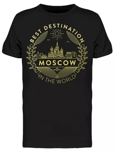 moscow city destination tee men's -image by shutterstock, White;black 
moscow city destination tee men's -image by shutterstock, White;black