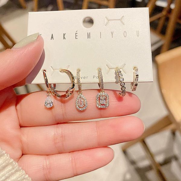 dangle & chandelier high end mixed cz crystal ear cuff water drop earrings set for women gold color cubic zirconia jewelry, Silver
dangle & chandelier high end mixed cz crystal ear cuff water drop earrings set for women gold color cubic zirconia jewelry, Silver