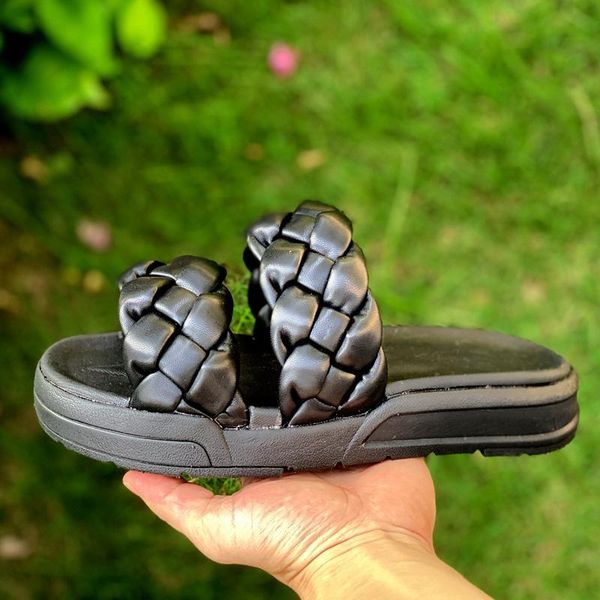 summer 2021 women leather weave slippers platform wedges thick sole black beach outdoor slides casual sandals ladies shoes
summer 2021 women leather weave slippers platform wedges thick sole black beach outdoor slides casual sandals ladies shoes