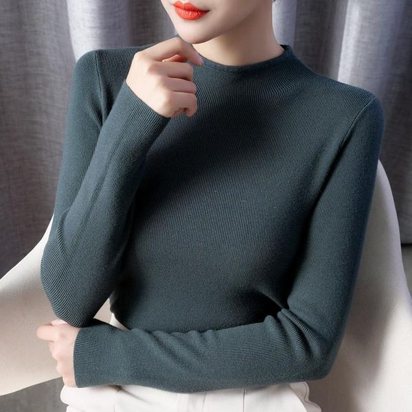 women's sweaters 2021 fashion autumn winter soft slim turtleneck sweater women basic knitwear knitted cotton pullovers jumper mock neck, White;black
women's sweaters 2021 fashion autumn winter soft slim turtleneck sweater women basic knitwear knitted cotton pullovers jumper mock neck, White;black