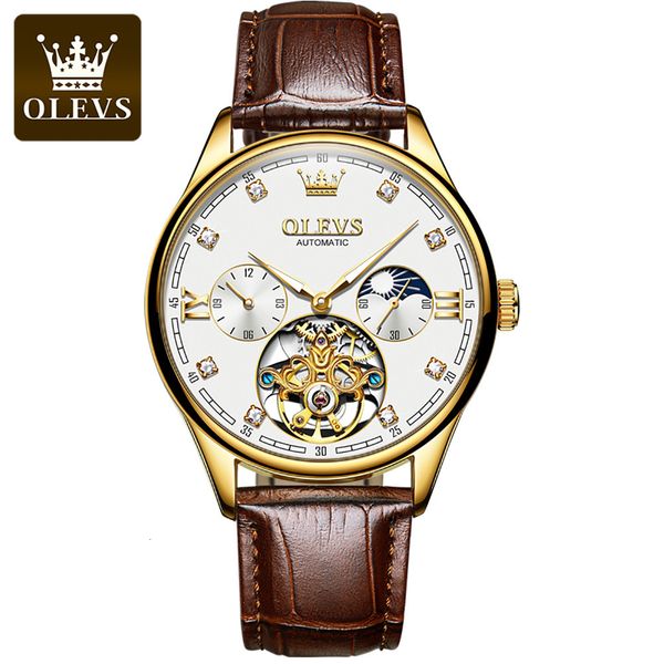 olevs automatic mechanical men watches selling fashion trend hollow wheels business real learn waterproof, Slivery;brown
olevs automatic mechanical men watches selling fashion trend hollow wheels business real learn waterproof, Slivery;brown