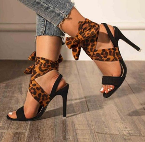 sandals foreign trade large size women european and american super high-heeled fashion women's leopard print ankle strap, Black
sandals foreign trade large size women european and american super high-heeled fashion women's leopard print ankle strap, Black