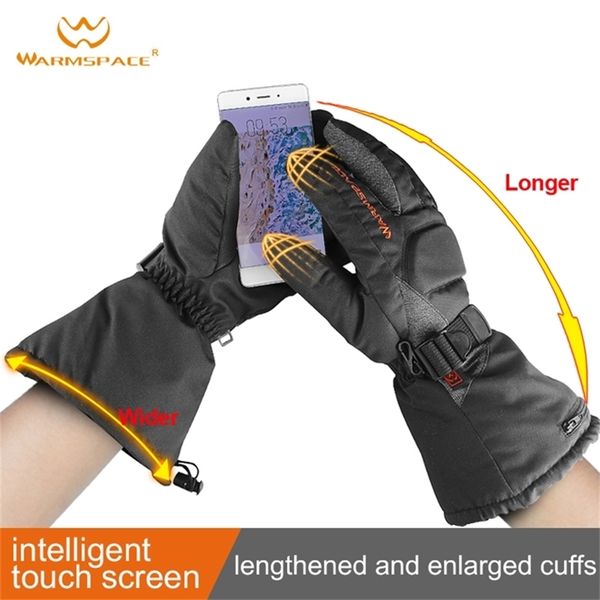 winter electric rechargeable battery heated gloves smart control warm longer outdoor waterproof sports bicycle ski glove 211124, Blue;gray
winter electric rechargeable battery heated gloves smart control warm longer outdoor waterproof sports bicycle ski glove 211124, Blue;gray