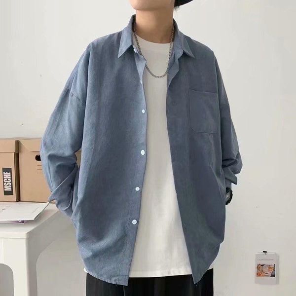 men's casual shirts pure color shirt men korean fashion business loose harajuku social all-match long-sleeved, White;black
men's casual shirts pure color shirt men korean fashion business loose harajuku social all-match long-sleeved, White;black