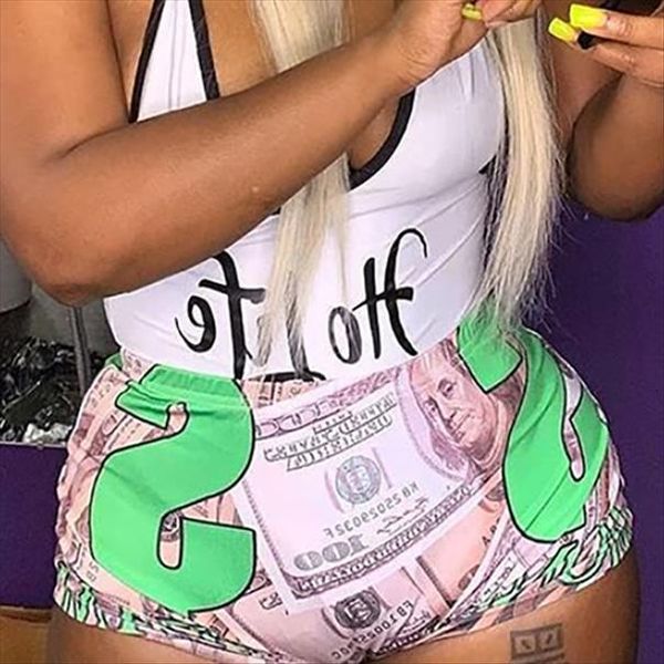 summer high waist letter women short print slim pants hip hop outdoor sports, White;black
summer high waist letter women short print slim pants hip hop outdoor sports, White;black