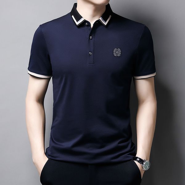 men's new polo shirt summer short-sleeved korean fashion brand men's t-shirt lapel solid color heavy embroidered compassionate men, White;black
men's new polo shirt summer short-sleeved korean fashion brand men's t-shirt lapel solid color heavy embroidered compassionate men, White;black