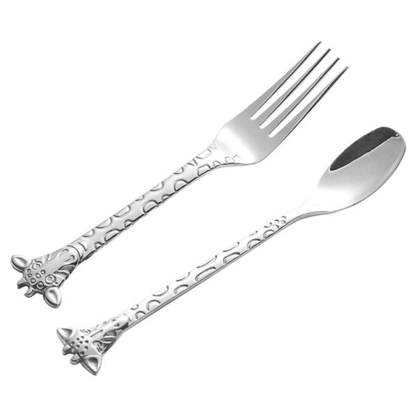 2pcs dessert spoon and fork set stainless steel mixing cartoon cake forks for home restaurant (silver)
2pcs dessert spoon and fork set stainless steel mixing cartoon cake forks for home restaurant (silver)