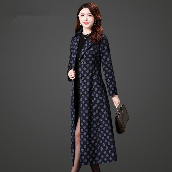 women's trench coats 2021 autumn women fashion polkadot printed oversize lapel belted female slim single-breasted windbreaker, Tan;black
women's trench coats 2021 autumn women fashion polkadot printed oversize lapel belted female slim single-breasted windbreaker, Tan;black