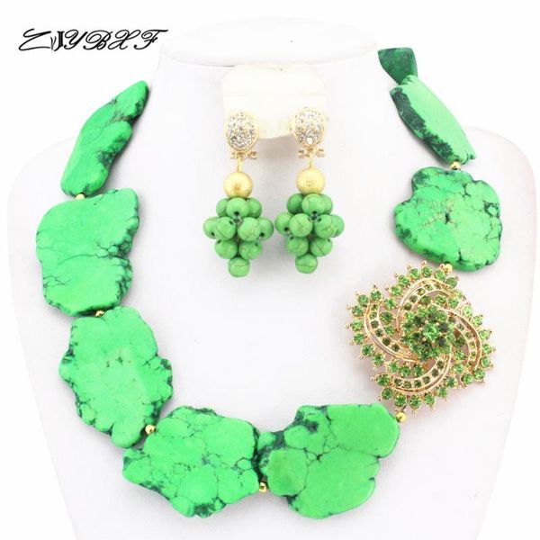 earrings & necklace green african beads jewelry sets nigerian wedding set l1060, Silver
earrings & necklace green african beads jewelry sets nigerian wedding set l1060, Silver