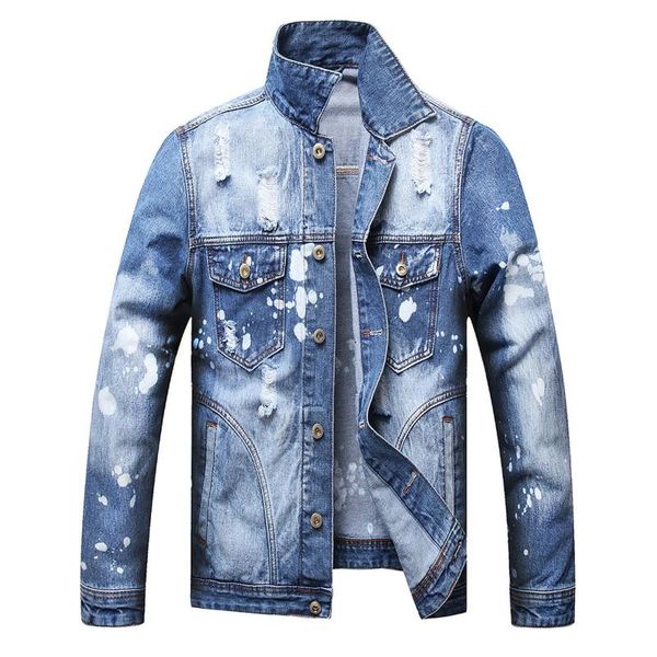 men's jackets hole loose collar pocket denim jacket jaqueta masculina chaquetas varsity ropa hombre men clothes, Black;brown
men's jackets hole loose collar pocket denim jacket jaqueta masculina chaquetas varsity ropa hombre men clothes, Black;brown