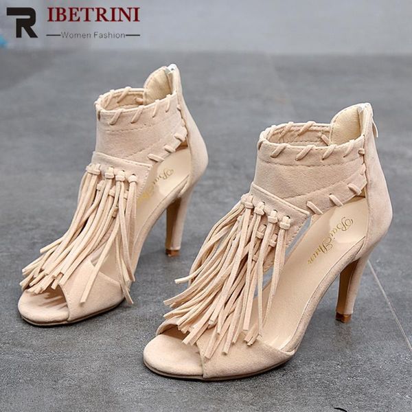 retro women solid fringe summer shoes open toe zipper high heels sandals casaul daily party, Black
retro women solid fringe summer shoes open toe zipper high heels sandals casaul daily party, Black
