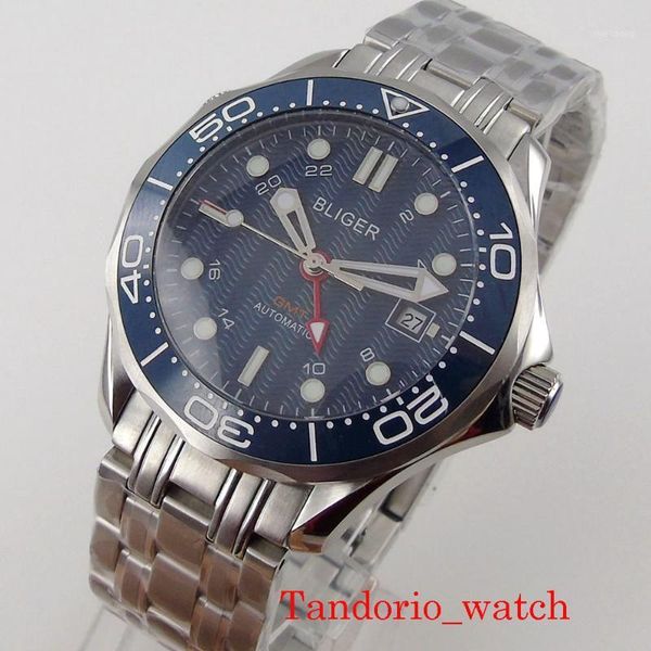 wristwatches 41mm mechanical automatic men's watch sapphire glass gmt function calendar ceramic bezel insert, Slivery;brown
wristwatches 41mm mechanical automatic men's watch sapphire glass gmt function calendar ceramic bezel insert, Slivery;brown