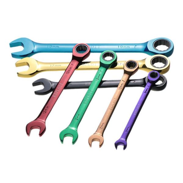 hand tools 7pcs color ratchet wrench multi-function dual-purpose open movable set double end chromium-vanadium steel std
hand tools 7pcs color ratchet wrench multi-function dual-purpose open movable set double end chromium-vanadium steel std