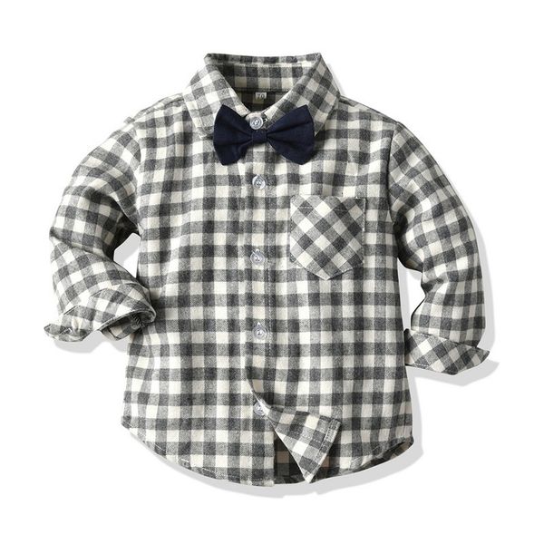 children's early autumn suspender suit multicolor long sleeve plaid shirt bow tie british two piece suit, Blue
children's early autumn suspender suit multicolor long sleeve plaid shirt bow tie british two piece suit, Blue