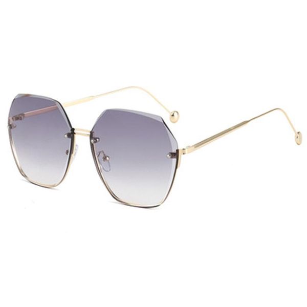 rimless sunglasses for women fashion sung lasses big rim cut round face uv protection, White;black
rimless sunglasses for women fashion sung lasses big rim cut round face uv protection, White;black
