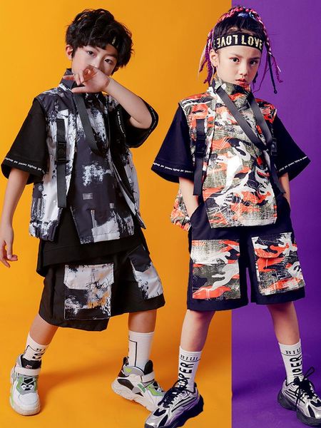 children's hip hop clothing handsome boys street dance vest girls jazz performance clothes ballroom stage outfit sets, White
children's hip hop clothing handsome boys street dance vest girls jazz performance clothes ballroom stage outfit sets, White