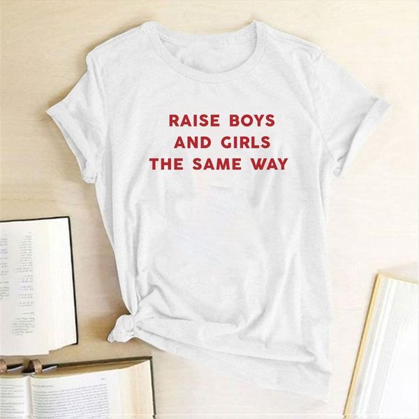 raise boys and girls women t shirt the same way letter short sleeve summer feministe tee shirts grunge tumblr equality, White
raise boys and girls women t shirt the same way letter short sleeve summer feministe tee shirts grunge tumblr equality, White
