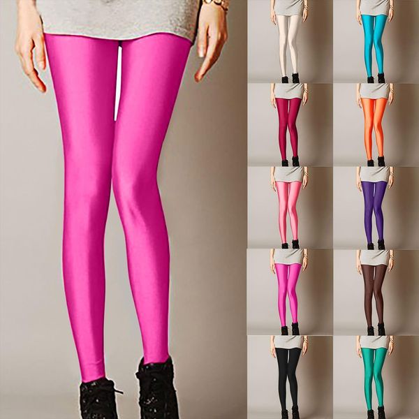 high waisted elasticity ninth pants women leggings show thin tummy control spandex casual trousers shinny legging, Black
high waisted elasticity ninth pants women leggings show thin tummy control spandex casual trousers shinny legging, Black