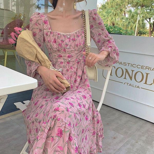 floral printed square collar dresses women high waist long dress sleeve female thin pearl buttons vestido kobieta sukienka casual, Black;gray
floral printed square collar dresses women high waist long dress sleeve female thin pearl buttons vestido kobieta sukienka casual, Black;gray